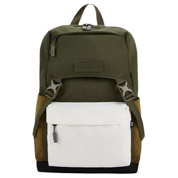 361° 361° Fabric Backpack Unisex Olive Green & Beige & White
