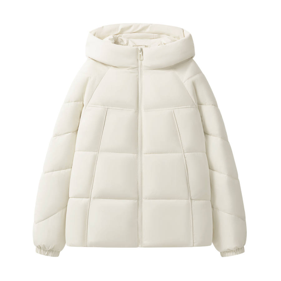 MINISO Puffer Jackets Women's Fleece Lined Padded Puffer Jacket