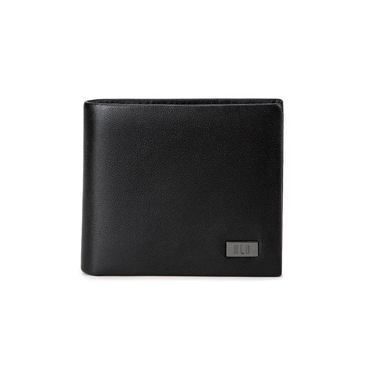 HLA Premium Sophisticated Wooden Box Cow Leather Exquisite Leather Versatile Folding Wallet Card Holder, Wallet Regular
