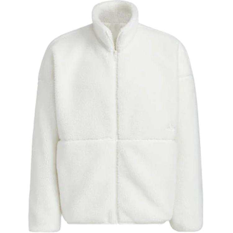 Adidas Adidas Velvet Jackets Men's Ecru Stand Collar Moderate