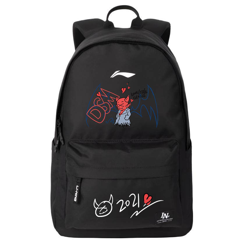 Li-Ning Li Ning Polyester Backpack Unisex Black