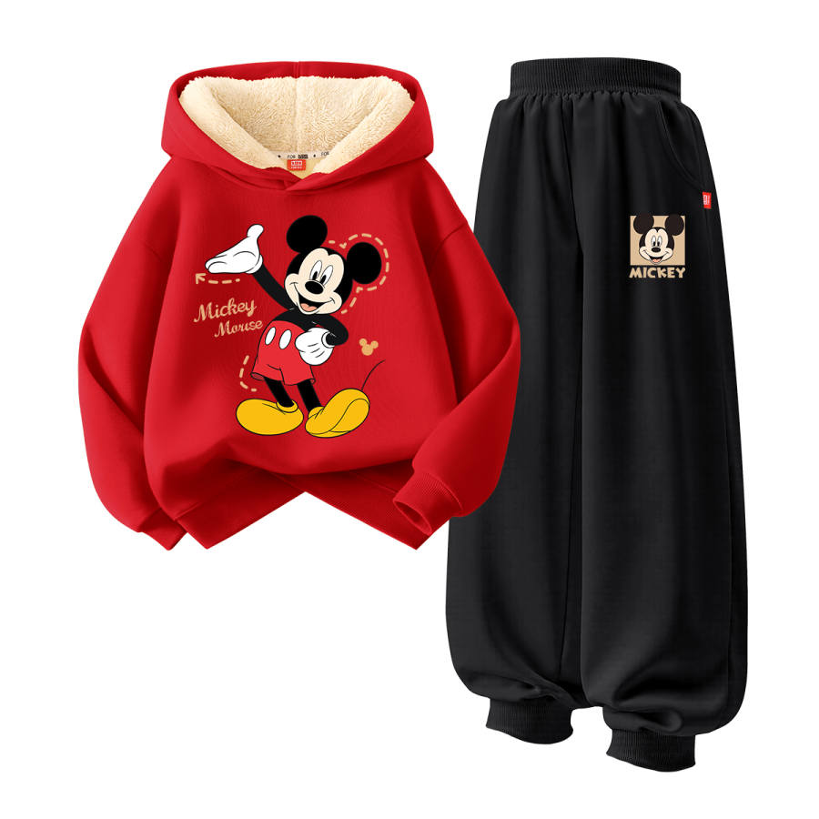 Disney Kids Casual Sportswear Hooded Thickened