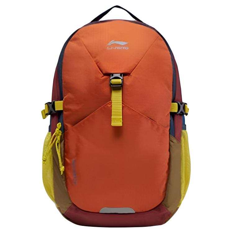 Li-Ning Li Ning Sports Life Collection Polyamide Backpack Unisex Orange & Multicolor