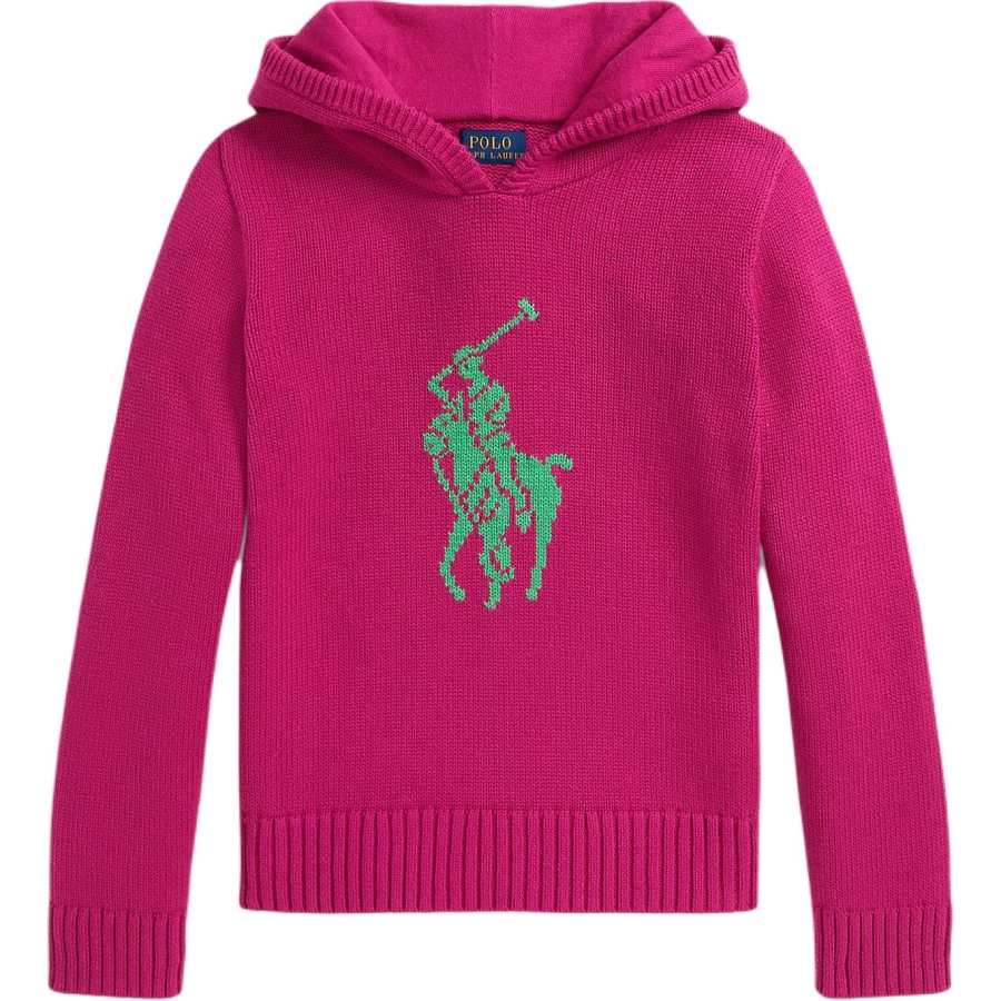 Polo Ralph Lauren Sweater Big Pony Preppy Pink Teenagers