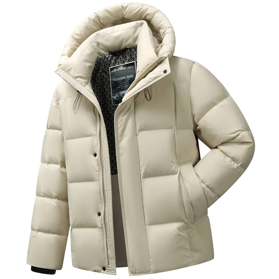 YALU Down Jackets Unisex Hooded Thickened