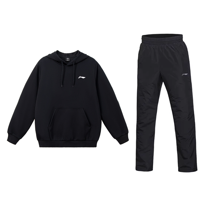 Li-Ning Li Ning Casual Sportswear Unisex Black+Black