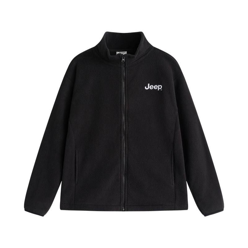 Jeep Kids' Fleece Jackets Basic Minimalist Casual Fleece Lined Thermal Polar Fleece Coat Sweater Teenagers