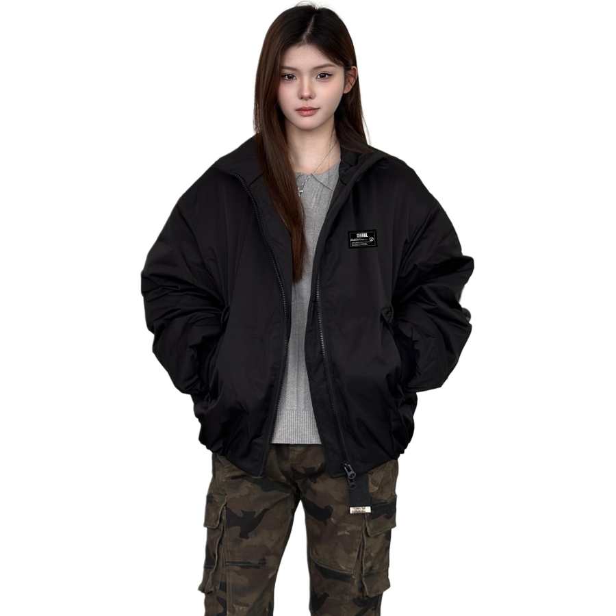 ZIAREL ZIAREL Puffer Jackets Unisex Stand Collar Thickened