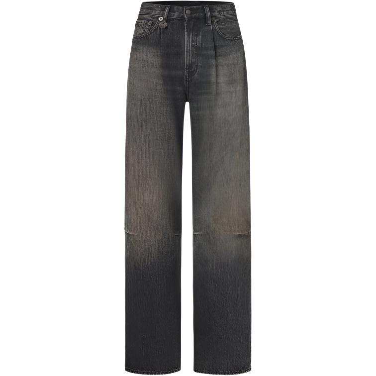 R13 Jeans Women's Black Moderate Wide Leg Pants