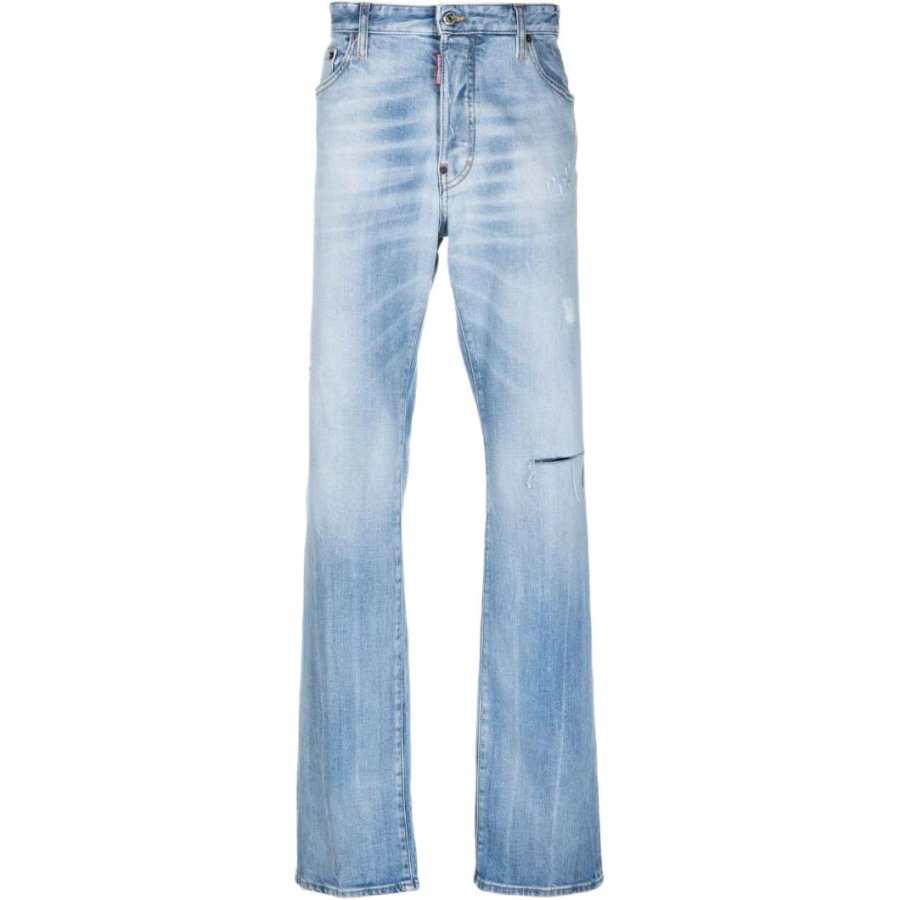 DSQUARED 2 Dsquared 2 logo-patch tapered-leg jeans
