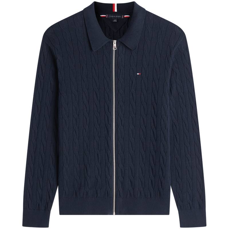 Tommy Hilfiger cable knit polo shirt