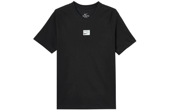 Nike Nike T Shirts Men's Black Crew Neck Moderate Straight Fit