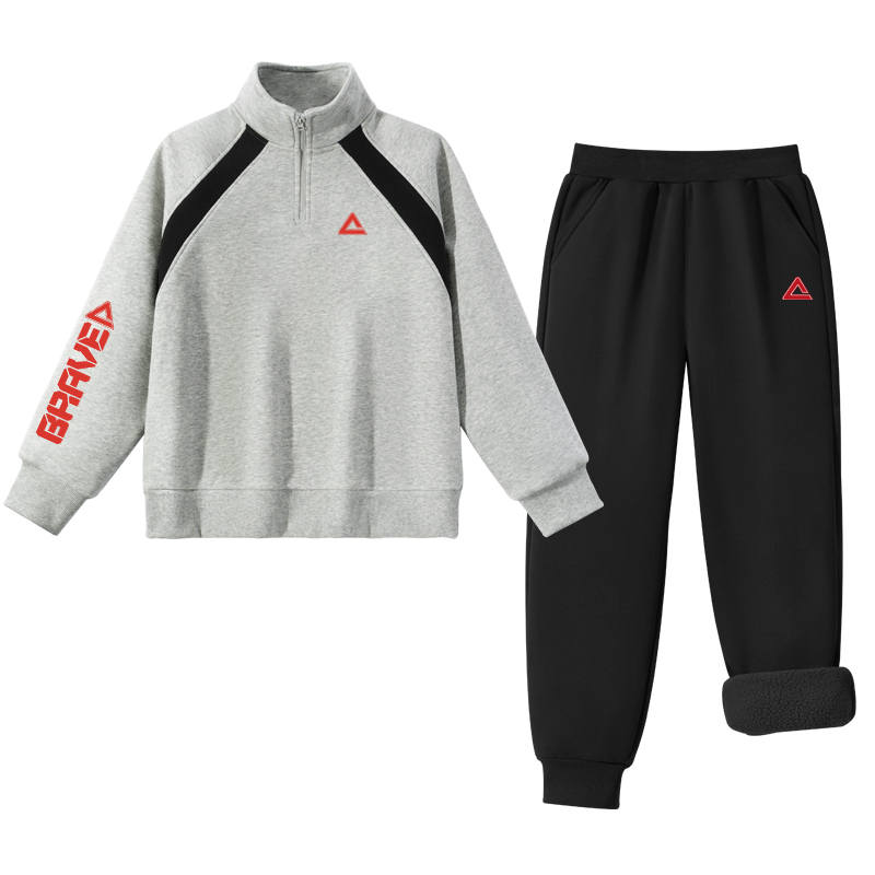 PEAK PEAK Kids Casual Sportswear Half Open Collar Moderate