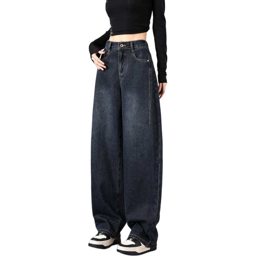 Tonlion Jeans Women's Blue Gray Moderate Scimitar Pants