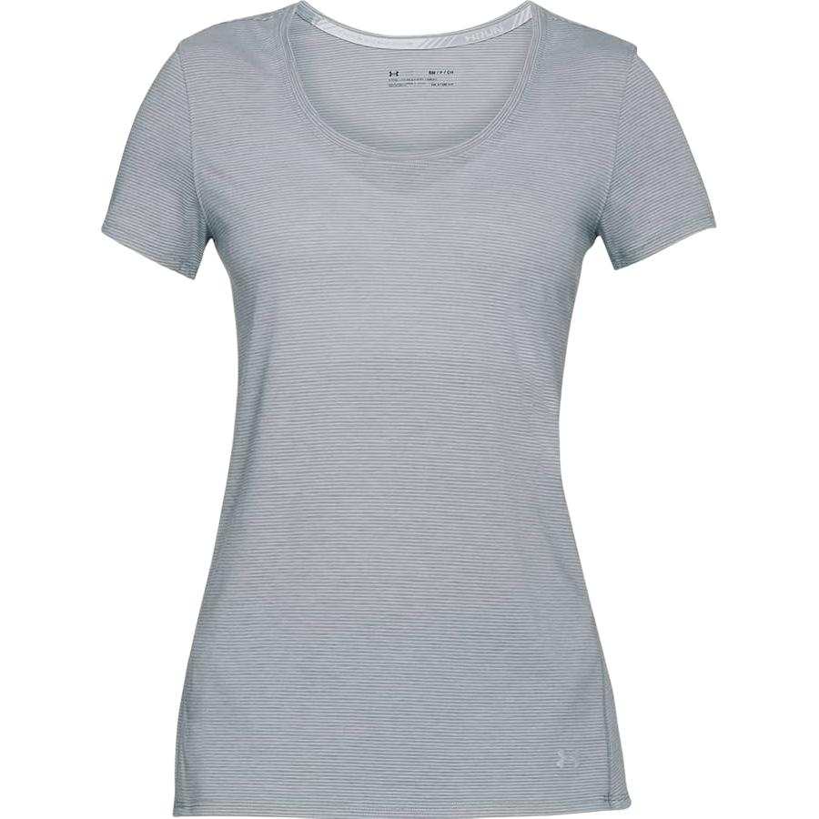 Under Armour T Shirts Women's Gray Crew Neck