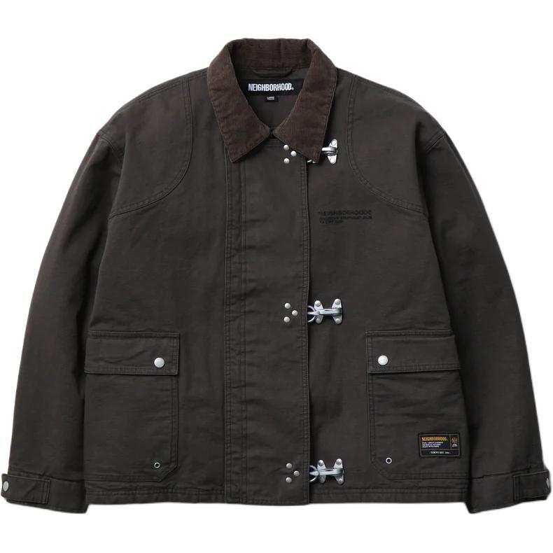 Neighborhood corduroy-collar jacket