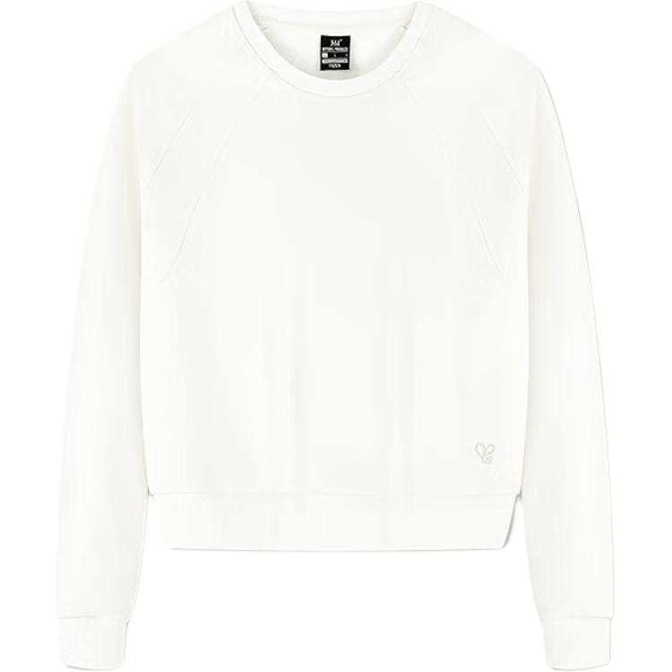 361° Sweatshirts Women's Feather White Crew Neck Moderate Regular
