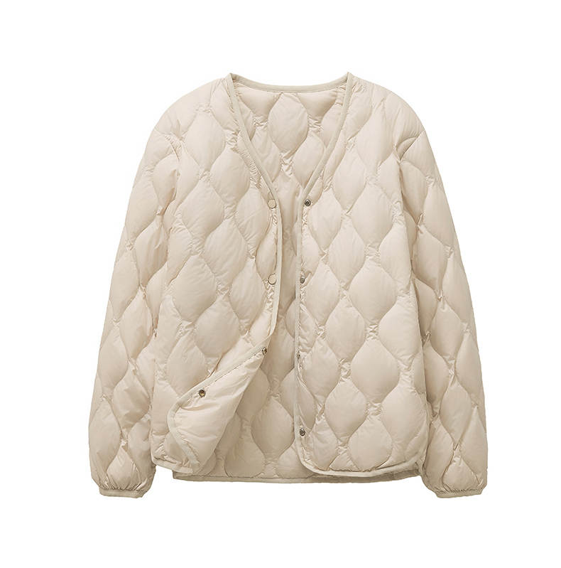 YALU Down Jackets Women's V Neck Moderate Other