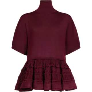 Alaia Sweaters Women's Burgundy Turtleneck Moderate Other