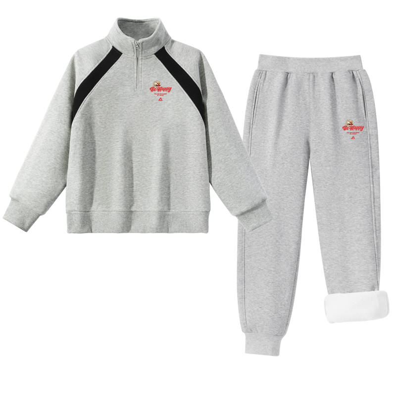 PEAK Kids Casual Sportswear Half Open Collar Moderate