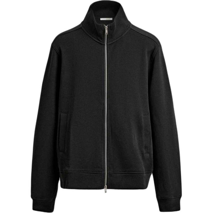 ZARA Jackets Men's Black Stand Collar Moderate Other