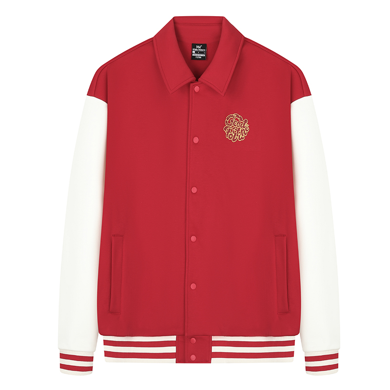 361° 361° Jackets Unisex University Red/Cream White Lapel Moderate Other