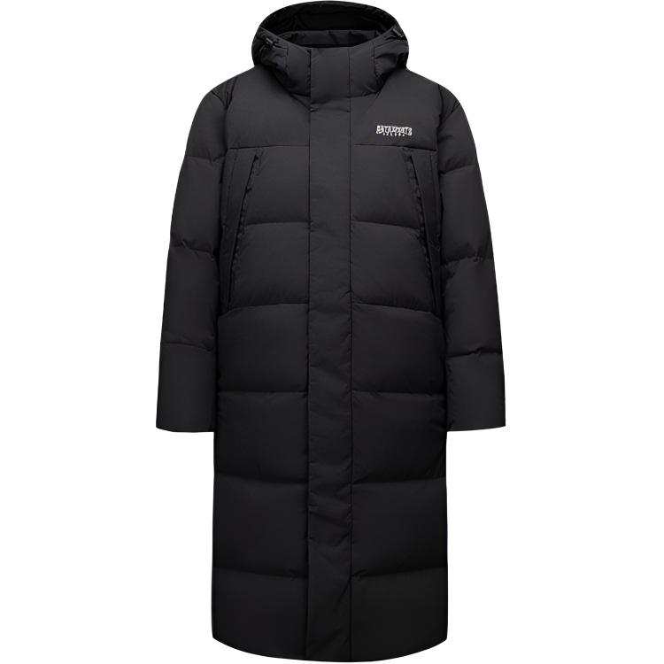 ANTA ANTA Down Jackets Men's Black Hooded Thickened