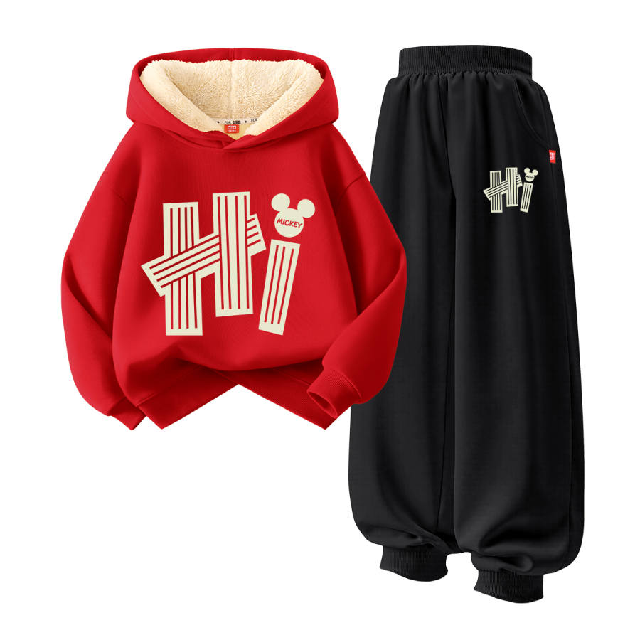 Disney Kids Casual Sportswear Hooded Thickness