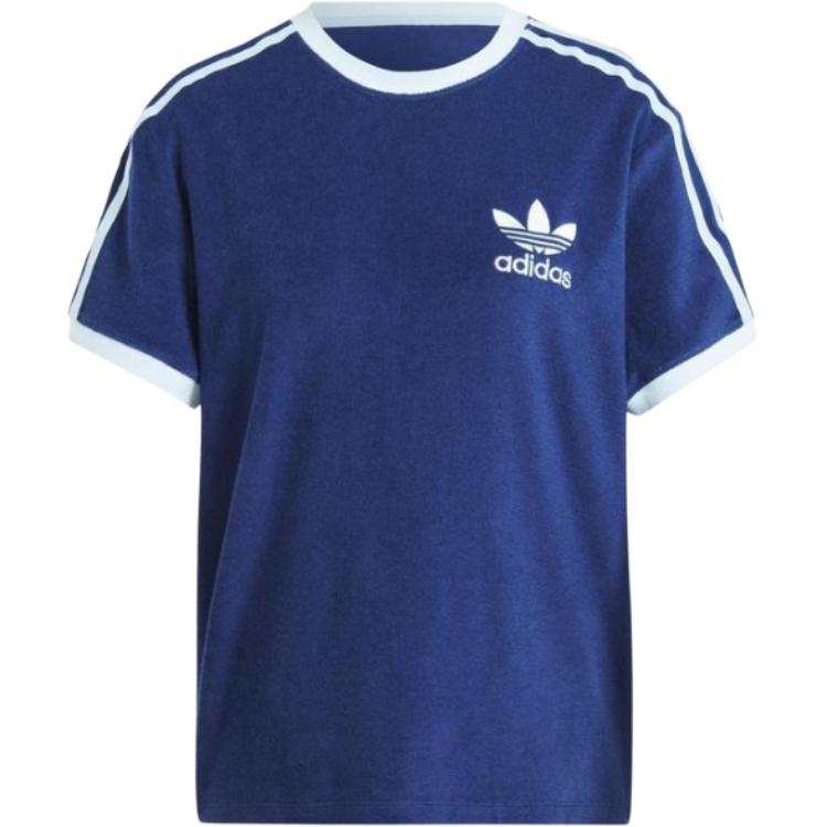 Adidas Originals Shamrock Retro Stripes T Shirt Women's Japan Version
