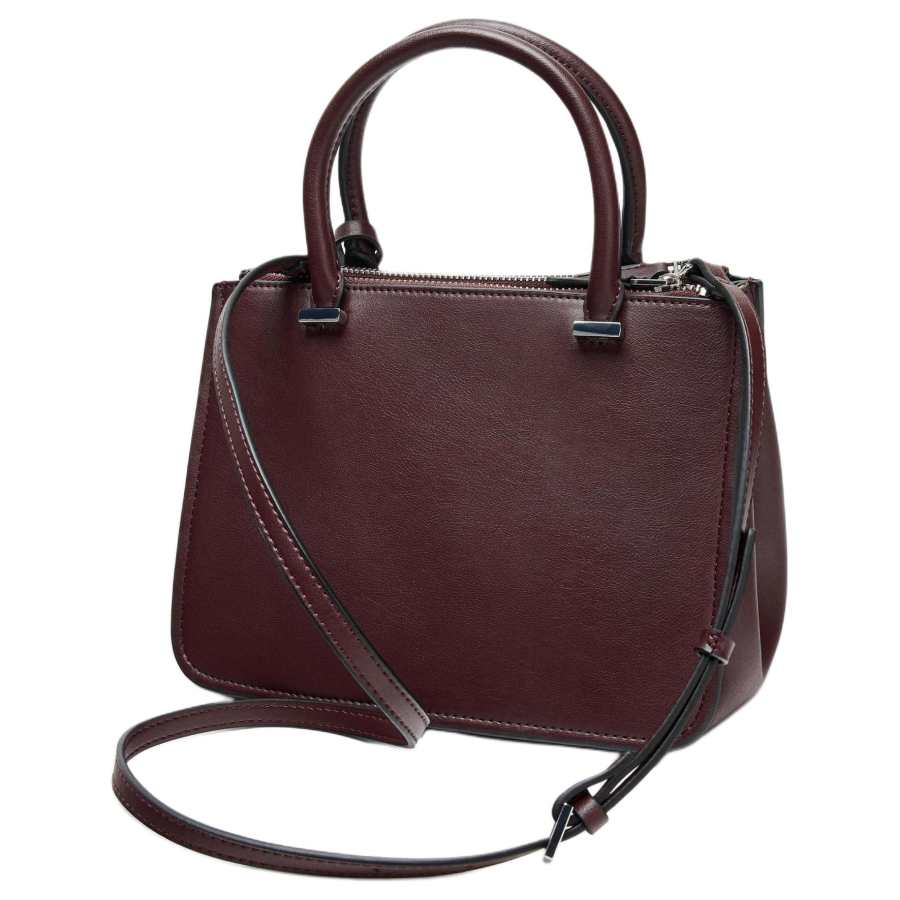ZARA Pu One Shoulder Handbag Mini Women's Bordeaux Red