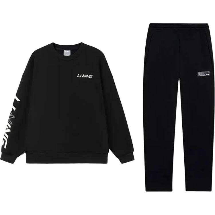 Li-Ning Li Ning Casual Sportswear Unisex Black+Black