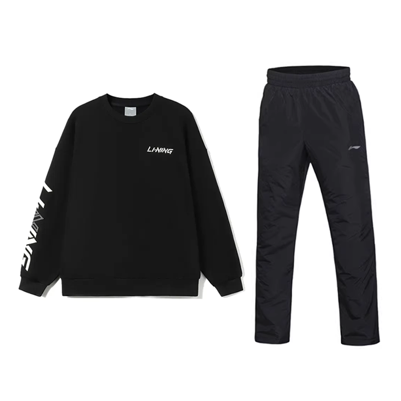 Li-Ning Li Ning Casual Sportswear Unisex Black+Black