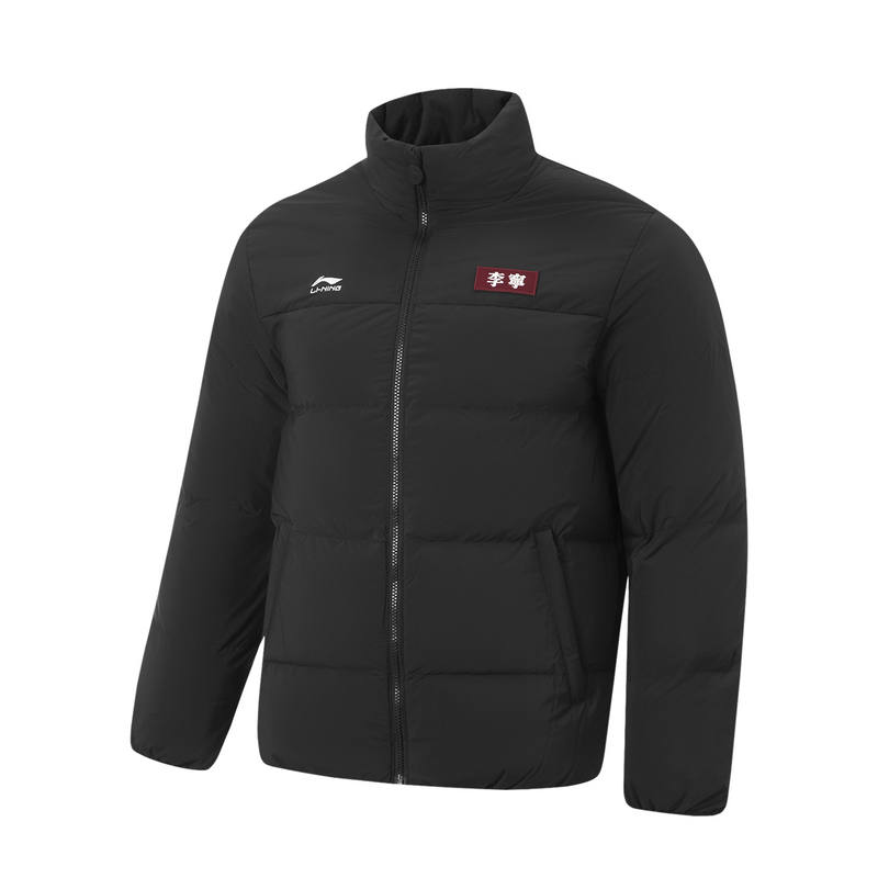 Li-Ning Li Ning Down Jackets Unisex Black Stand Collar Thickened