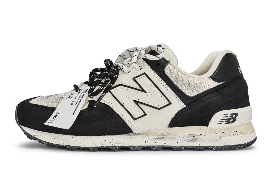 New Balance New Balance NB 574 Cushioning Low top Running Shoes Unisex Black Beige White