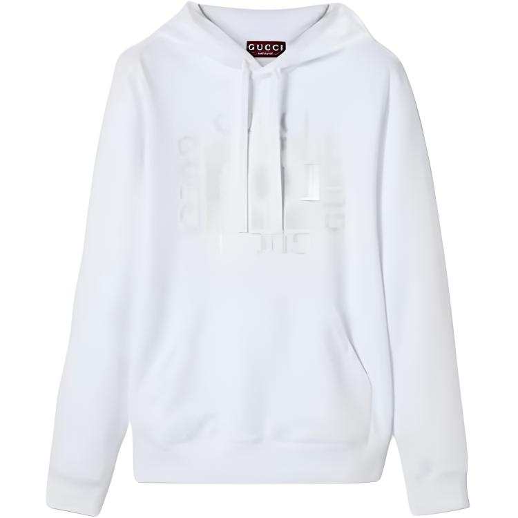 GUCCI Sweatshirts Men's White Hooded Moderate