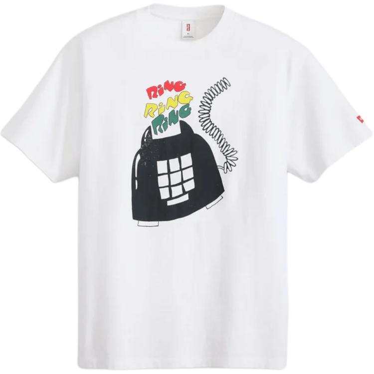 Levis Levis DE LA SOUL T Shirts Men's White Crew Neck
