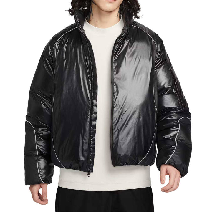 Nike Nike Therma Down Jackets Men's Black/Charcoal Gray/Iron Gray/Black Stand Collar Moderate