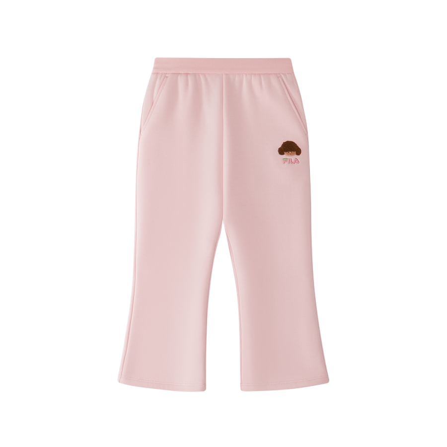 FILA KIDS x SEUNGYOUN KIM Knitted Sweatpants Cartoon Fleece Lined Thermal Elastic Children Aged 3 7 Years Old