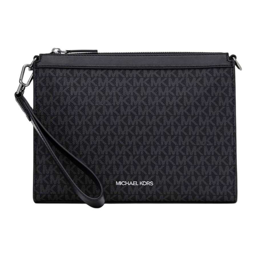 MICHAEL KORS COOPER Coated Canvas Crossbody Bags Regular Men's Black