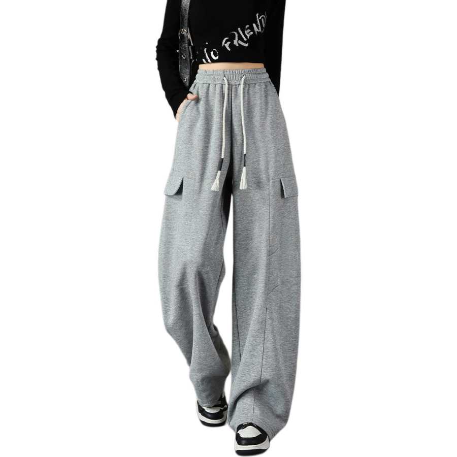 Tonlion Casual Pants Women's Moderate Wide Leg Pants