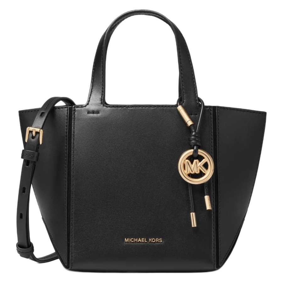 MICHAEL KORS Jordi Cow Leather One Shoulder Handbag Small Women's Black