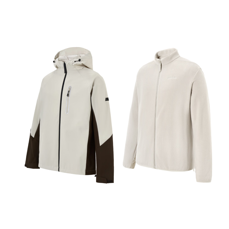 Adidas Adidas Jackets Men's White Hooded Moderate Other
