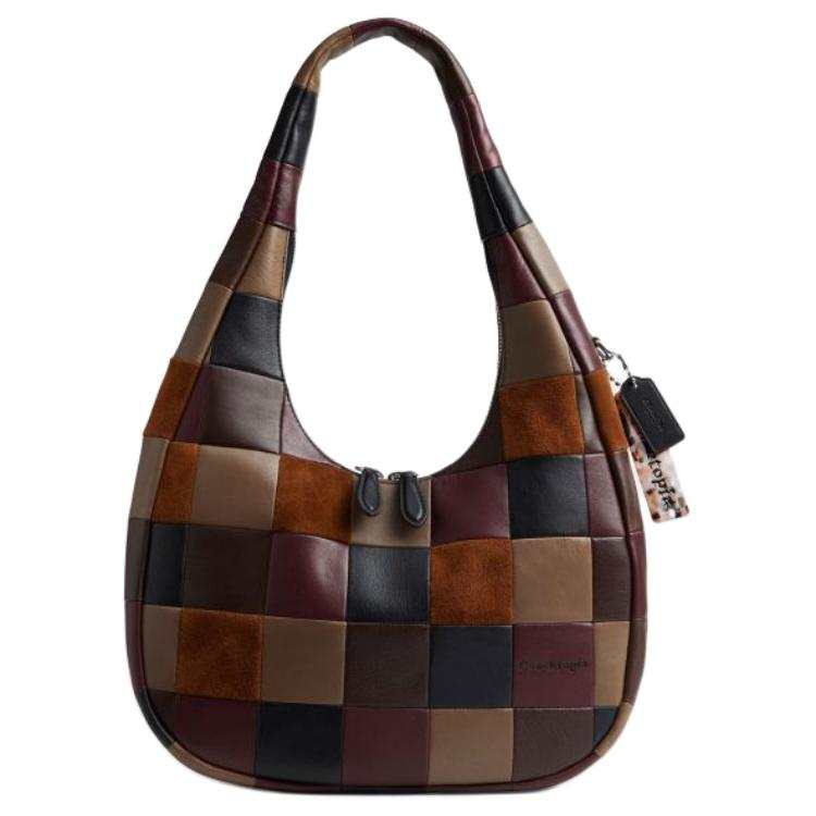 Coachtopia Cow Leather, Cow Split Leather Crescent Bag Shoulder Bag Large Women's Mixed Color