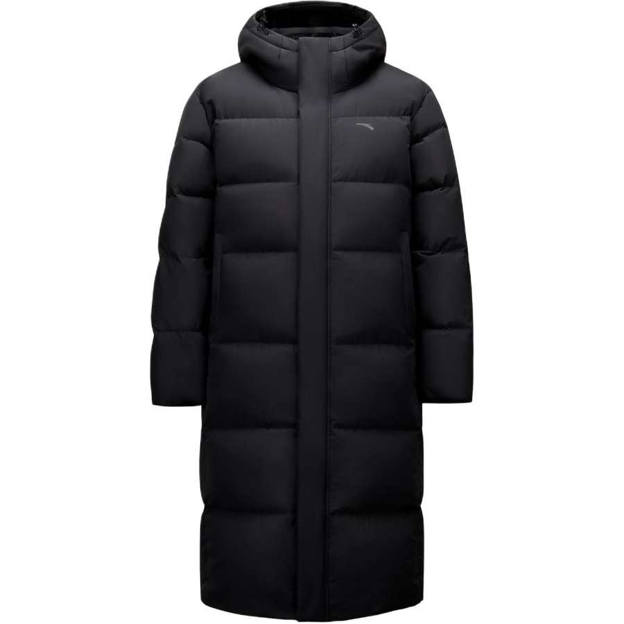 ANTA ANTA Down Jackets Men's Black Hooded Thickened