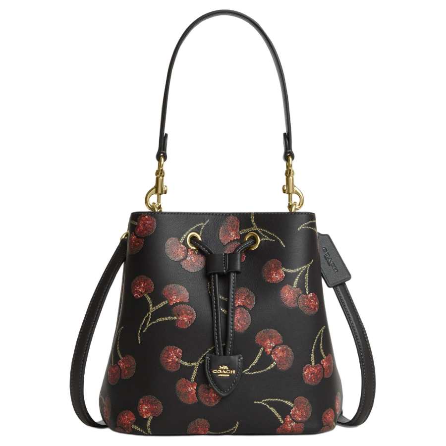 COACH Rowan Cow Leather One Shoulder Handbag Small Women's Multicolor