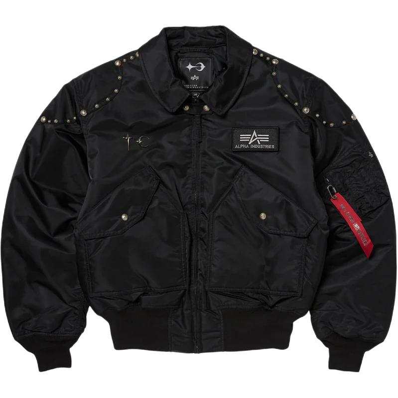 THUG CLUB Thug Club Logo Patch Bomber Jacket