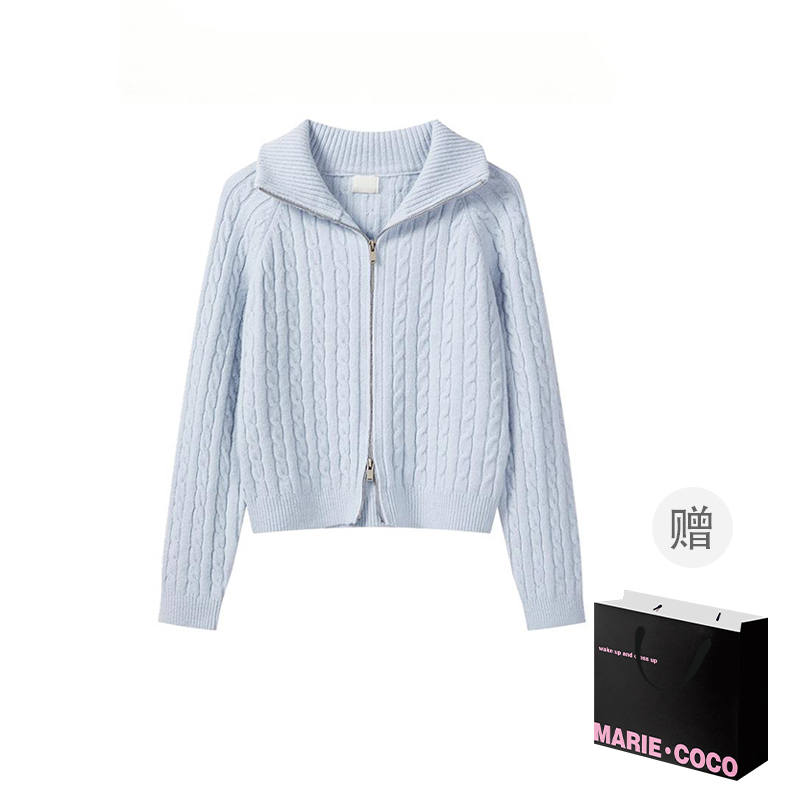 MARIE·COCO Knitwear Women's Cardigan Top Lapel Moderate Cardigan
