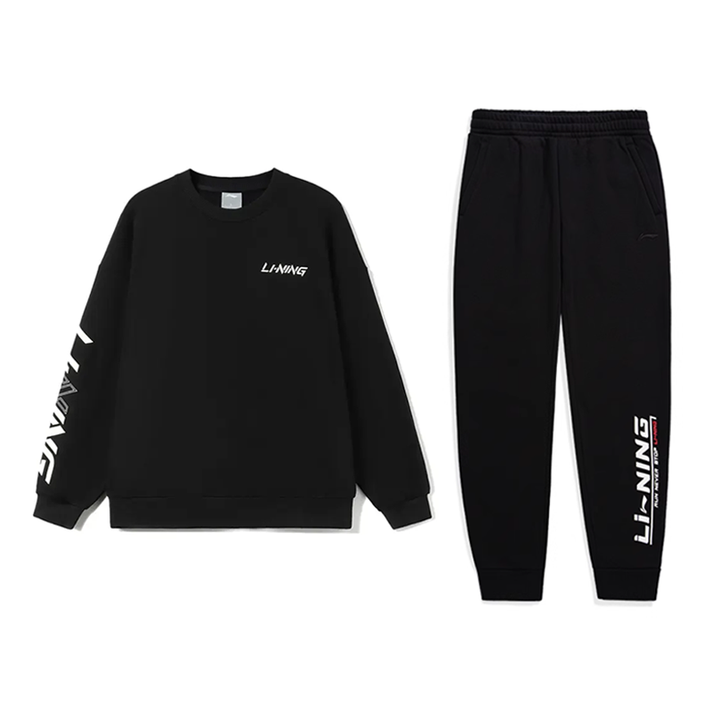 Li-Ning Li Ning Casual Sportswear Unisex Black+Black