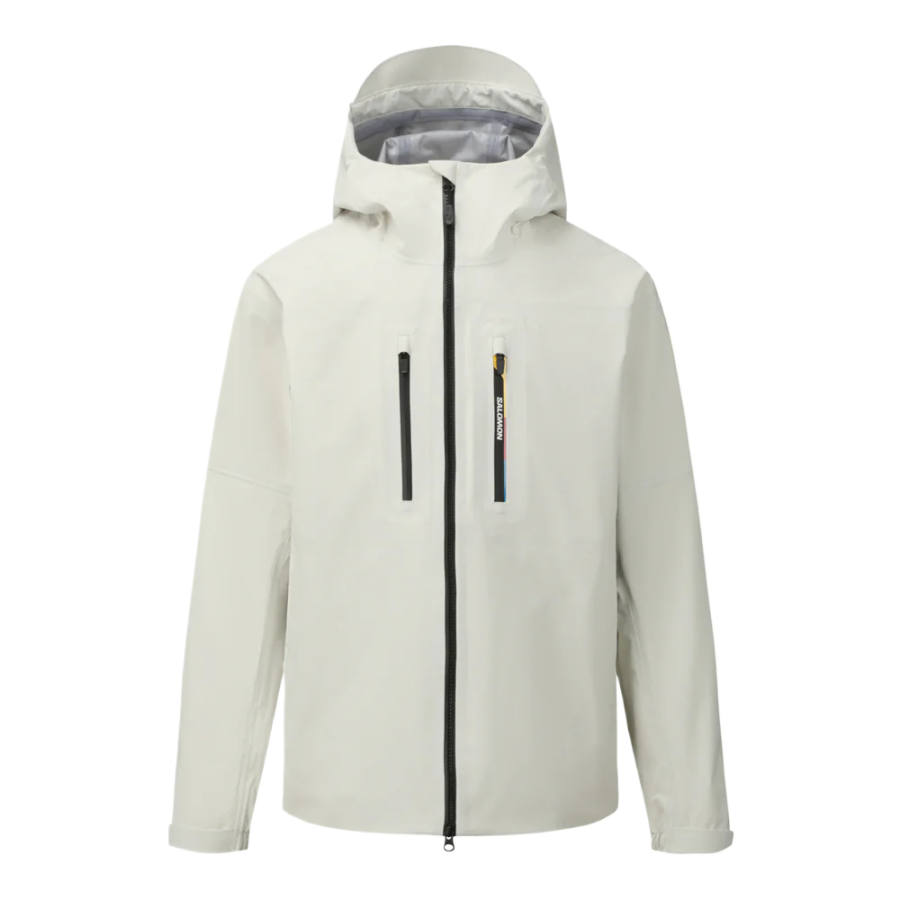 SALOMON UNI Waterproof And Windproof Windbreaker Jacket Unisex Cream