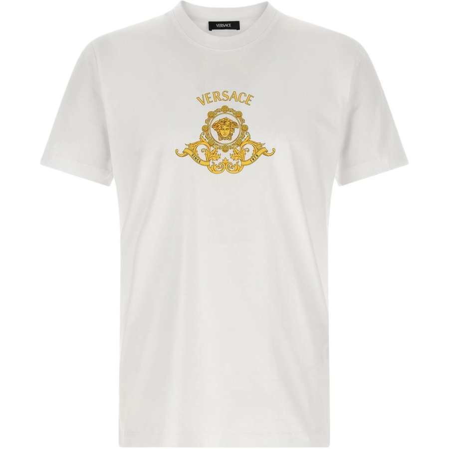 VERSACE Versace Logo-Printed Crewneck T-Shirt